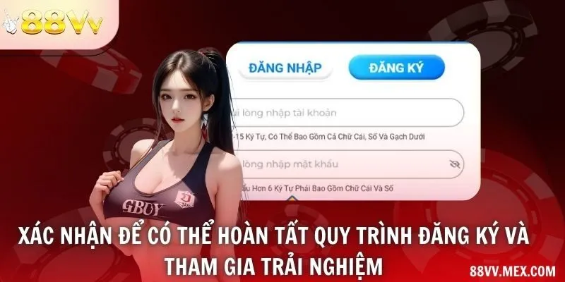 Bước gửi yêu cầu tạo tài khoản