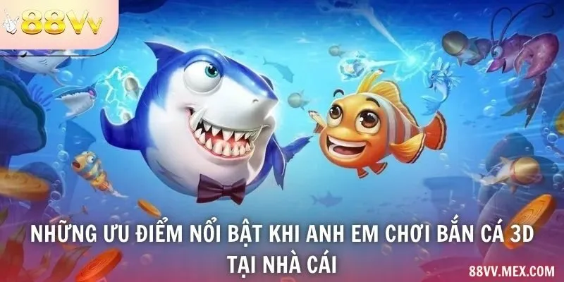 Giao diện game Bắn Cá 3D